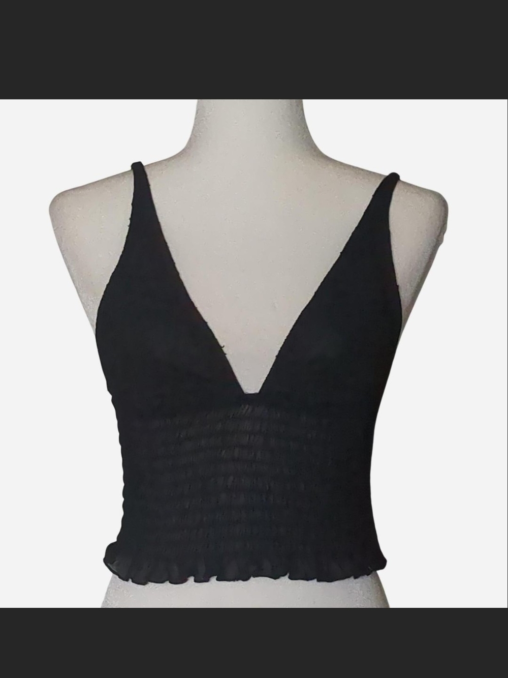 ⚡️ UO OUT FROM UNDER PLUNGING SMOCKED TANK Size S ⚡️